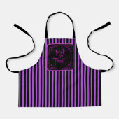 Halloween Gift Lila Trick oder Trete Schürze (Vorderseite)