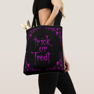 Halloween Gift Violett Trick or Treat Tasche