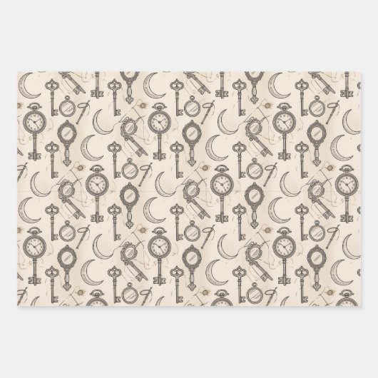 Halloween Gift wrapping paper Geschenkpapier Set (Vorderseite 2)