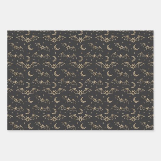 Halloween Gift wrapping paper Geschenkpapier Set (Vorderseite)