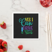 Halloween Gift Yes I Can Drive A Stick Serviette (Beispiel)