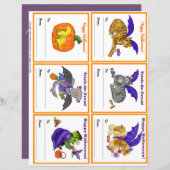 Halloween Gifting Party Class Cards Set 2 (Vorne/Hinten)