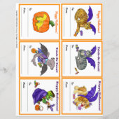 Halloween Gifting Party Class Cards Set 2 (Vorderseite)