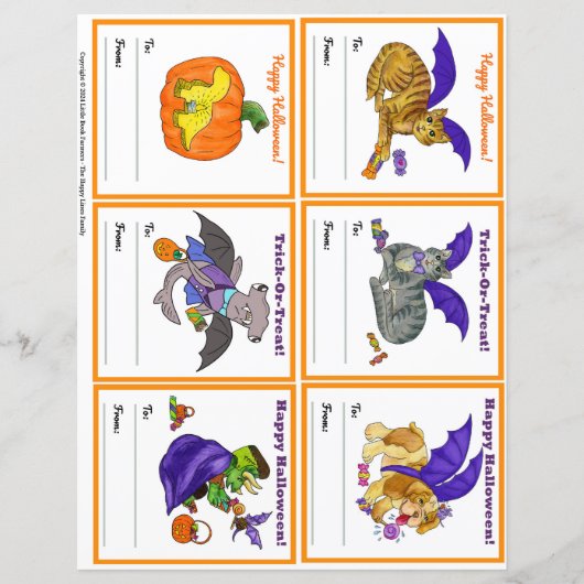 Halloween Gifting Party Class Cards Set 2 (Vorderseite)