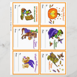 Halloween Gifting Party Class Cards Set 3