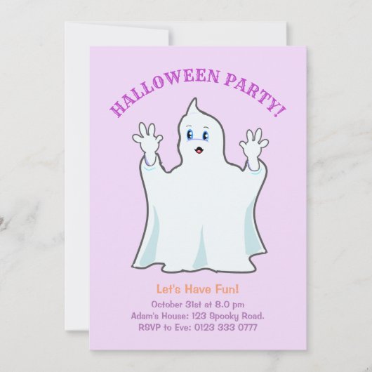 Halloween Ginger Einladung (Vorderseite)