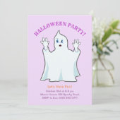 Halloween Ginger Einladung (Stehend Vorderseite)