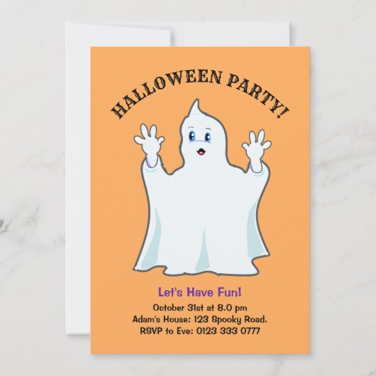 Halloween Ginger Einladung (Vorderseite)