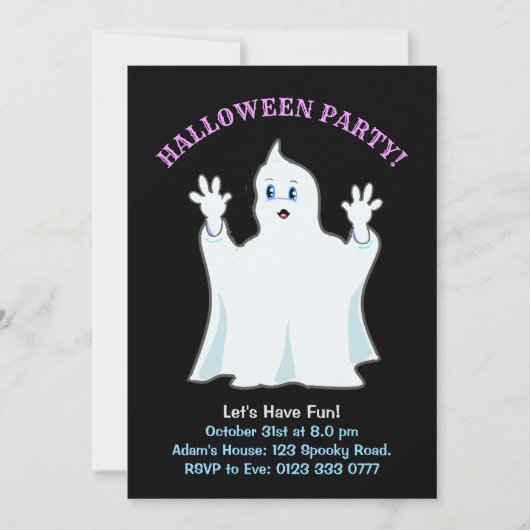 Halloween Ginger Einladung (Vorderseite)