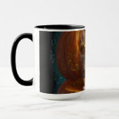 Halloween Ginger Tabby Kitten Leben in einem Kürbi Tasse (Links)