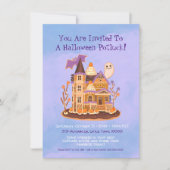 Halloween Gingerbread Spuk House Einladung (Vorderseite)