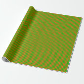 Halloween Gingham 04,Orange-Green-Gift Wrap Paper Geschenkpapier (Ungerollt)