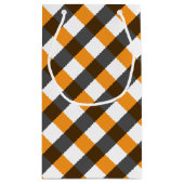 Halloween Gingham 10 Kleine Geschenktüte (Rückseite)