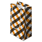 Halloween Gingham 10 Kleine Geschenktüte (Vorderseite Schrägansicht)