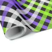 Halloween Gingham 4.2 Geschenkpapier (Rolleneckpunkt)