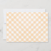 Halloween Gingham Birthday Einladung (Rückseite)