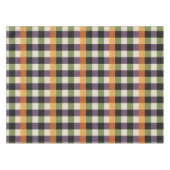 Halloween-Gingham-Muster, lila und schwarz Tischdecke (Vorderseite (Horizontal))
