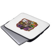 Halloween Giraffe Laptopschutzhülle (Vorne Knopf)