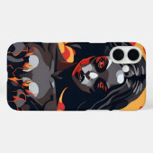 Halloween Girl Art Magisches Spooky-Geschenk Case-Mate iPhone Hülle (Rückseite (Horizontal))