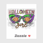 Halloween Girl Aufkleber (Blatt)