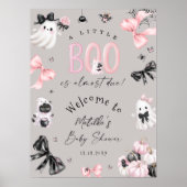 Halloween Girl Baby Dusche Willkommen Poster (Vorne)
