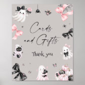 Halloween Girl Baby Duschkarten und Geschenke Poster (Vorne)