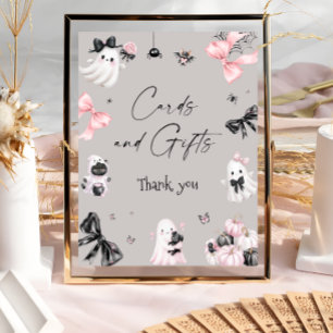 Halloween Girl Baby Duschkarten und Geschenke Poster