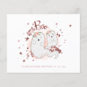 Halloween Girl Babyduschratenkarte (Rückseite)