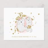 Halloween Girl Babyduschratenkarte (Rückseite)