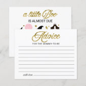 Halloween Girl Babyduschratenkarte (Vorne/Hinten)