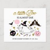 Halloween Girl Babyduschratenkarte (Rückseite)