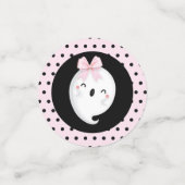 Halloween Girl Birthday Custom Foto Konfetti (Klein Vorderseite)