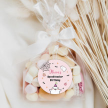 Halloween Girl Birthday Pink Niedlich Ghost
