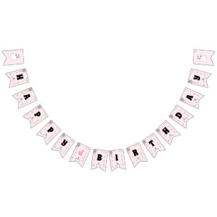 Halloween Girl Birthday Pink Niedlich Ghost Wimpelkette