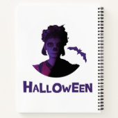 Halloween-Girl-Design Notizblock (Rückseite)
