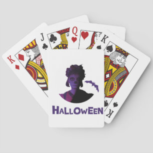 Halloween-Girl-Design Spielkarten