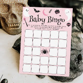 Halloween Girl Duwer Baby Bingo Game Card Einladung