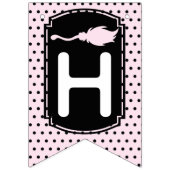 Halloween Girl Happy Birthday Wimpelkette (Zweite Fahne)