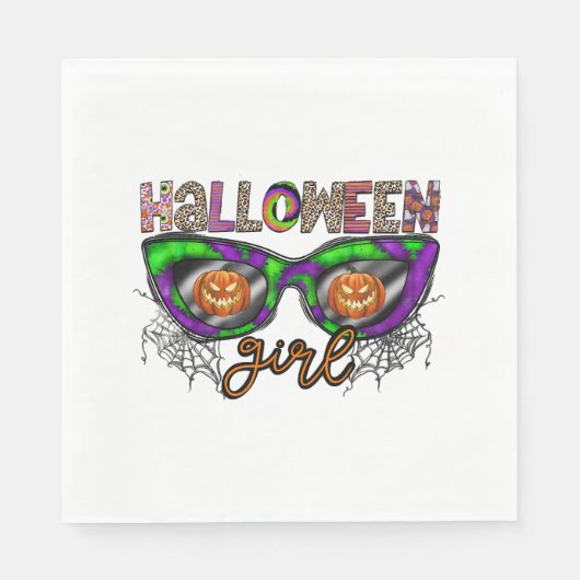 Halloween Girl Serviette (Vorderseite)