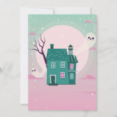 Halloween Girls 3. Ghosts House Party Spuk Einladung (Rückseite)