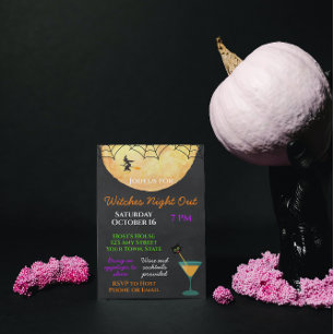 Halloween Girls Night Out Invitation Einladung