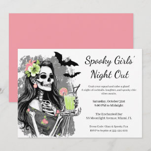 Halloween Girls Night Out   Spooky Cocktail Party Einladung