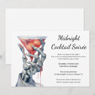 Halloween Girls Night Out   Spooky Cocktail Party Einladung