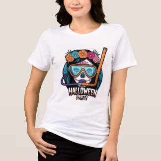 Halloween-Girls-Party Tri-Blend Shirt