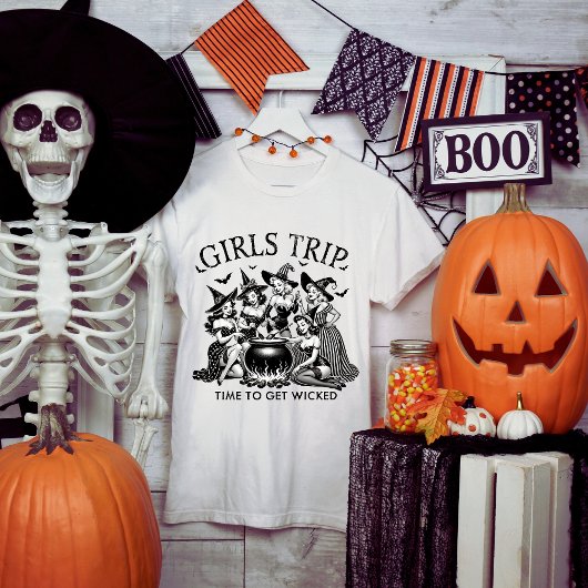 Halloween-Girls-Trip Funny Tri-Blend Shirt