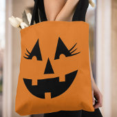 Halloween Girly Jack-O-Lantern Pumpkin-Gesicht Tasche
