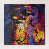 Halloween Glaskunst Jigsaw Puzzle (Horizontal)