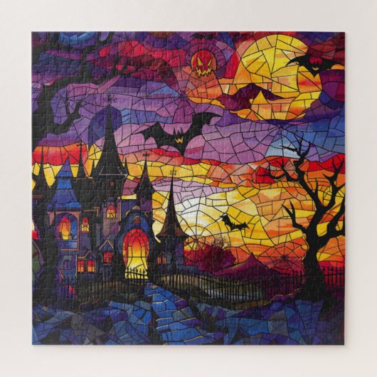 Halloween Glaskunst Jigsaw Puzzle (Vertikal)