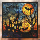 Halloween-Glaskunstklammern Fensteraufkleber (Blatt 2)