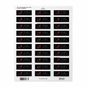 Halloween Glasma Face Address Labels (Vorne)